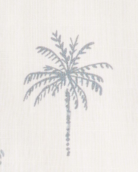  Product image 3 of Toddler 2-Piece Palm Tree Print Short Set - Ivory/Blue