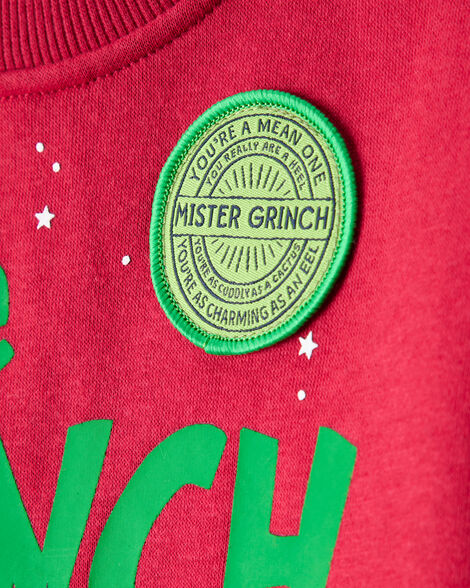 Toddler Boy Christmas Dr. Seuss™ The Grinch Pullover Sweatshirt - Red