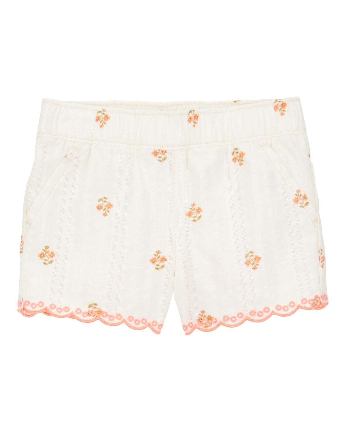 Baby Floral Seersucker Shorts - Cream - OshKosh | Carter's