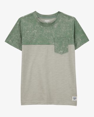 Product image 1 of Kid Solid Short-Sleeve Pocket Tee - Green