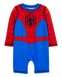 Baby Marvel™ Spider-Man 1-Piece Rashguard Swimsuit - Blue/Red