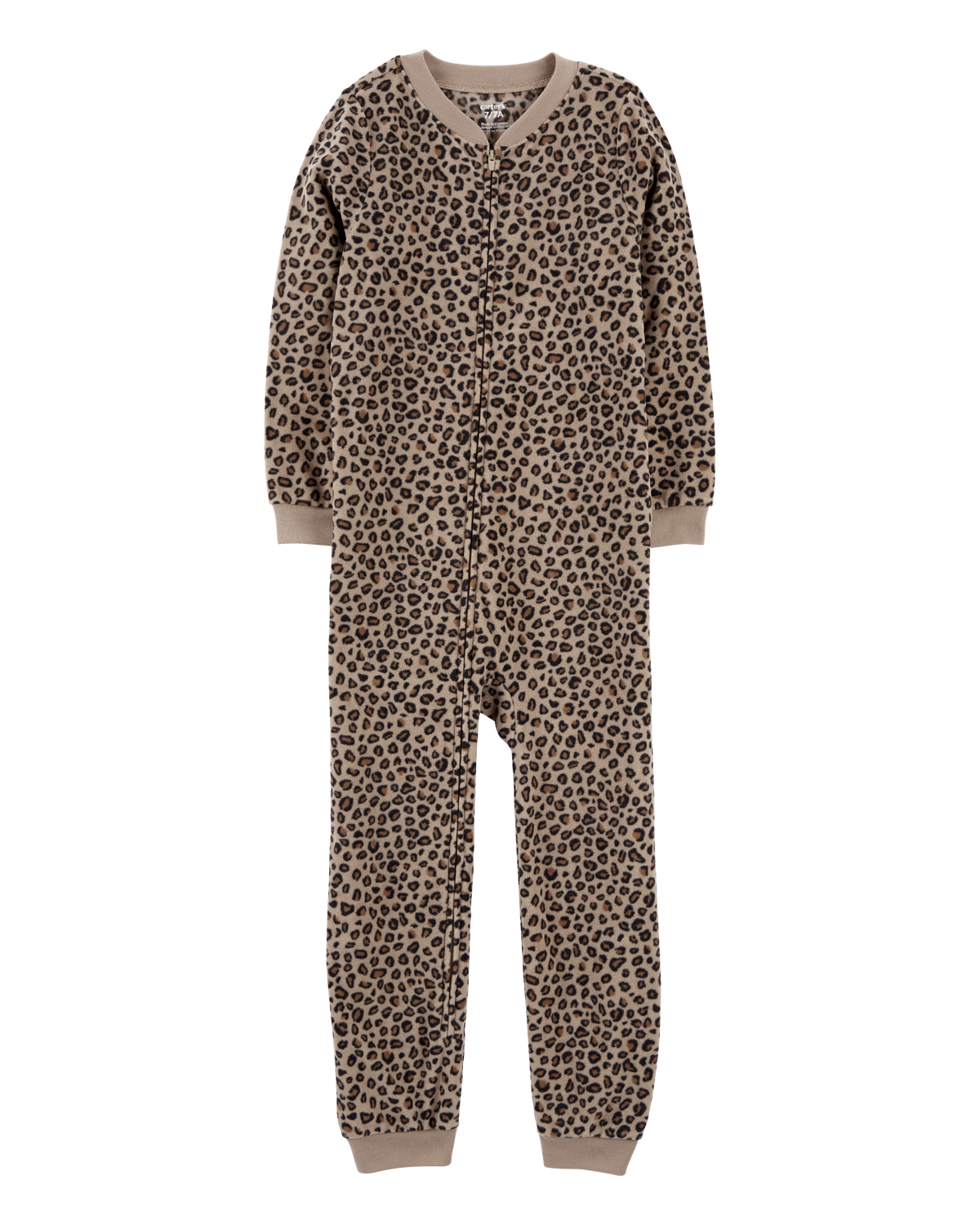 Kid 1 Piece Cheetah Print Fleece Footless Pajamas Carter s Carter s