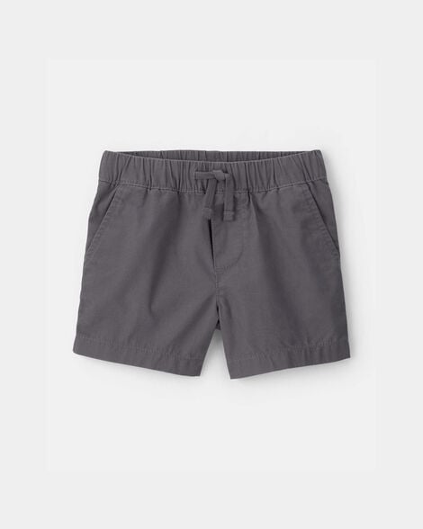 baby boy canvas shorts - grey