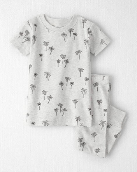 Baby 2-Piece Organic Cotton Pajamas in Palm Trees