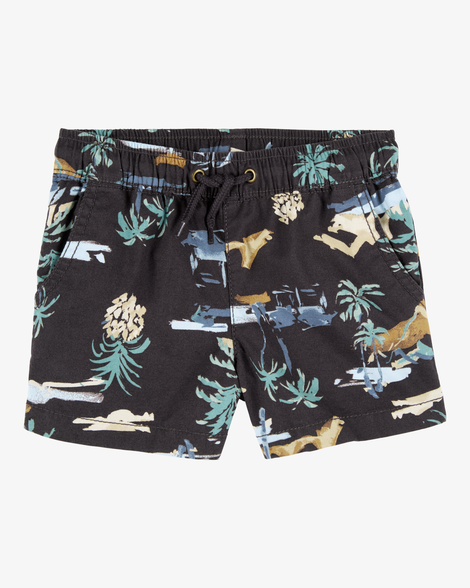 Toddler Tropical Print Pull-On Short