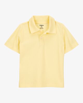 Product image 1 of Toddler Pique Uniform Polo Shirt - Yellow