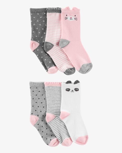  Product image 1 of Kid 6-Pack Critter Socks