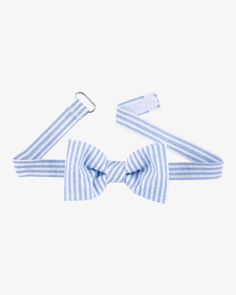  Product image 2 of Seersucker Bow Tie - Blue