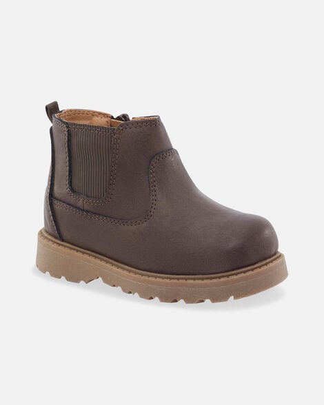 Toddler Boy Ankle Boots - Brown