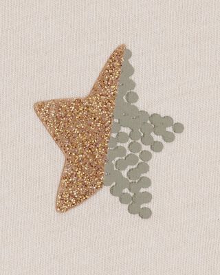 Product image 2 of Toddler Girl Star-Print Short-Sleeve Graphic Tee - Cream