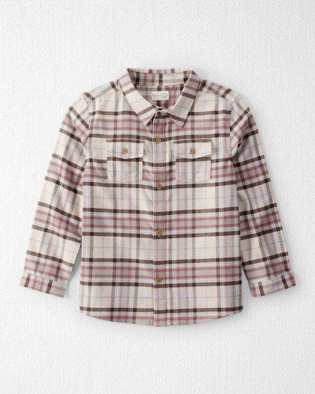 Product image 1 of Boys Organic Cotton Button-Front Flannel