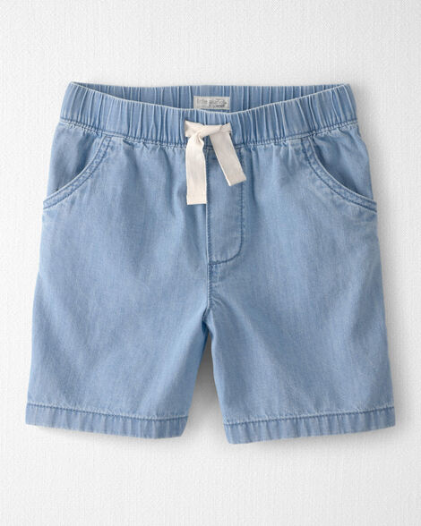 Boys Organic Cotton Chambray Shorts