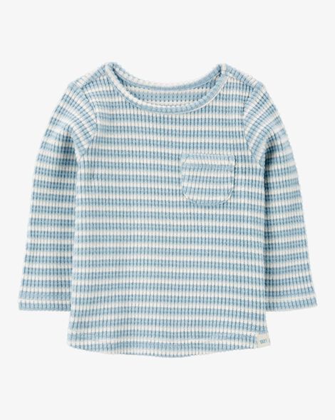  Product image 1 of Baby Striped Thermal Long-Sleeve Tee