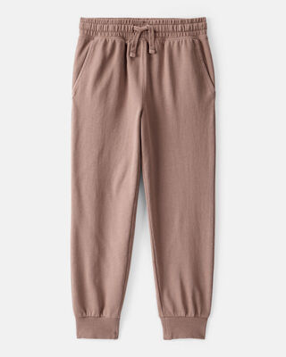 Boys Acid Wash Print French Terry Jogger - Cream