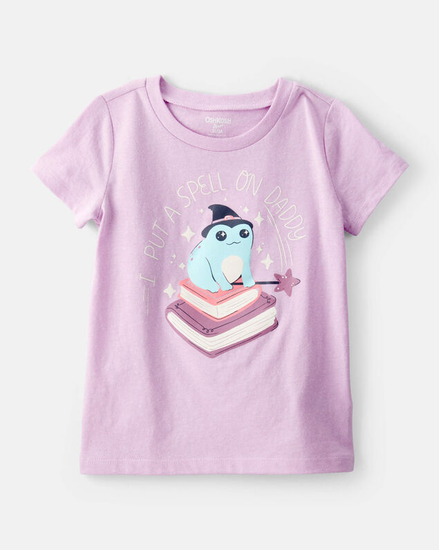Product image 1 of Toddler Girl I Put A Spell On Daddy Short-Sleeve Graphic Tee - Purple