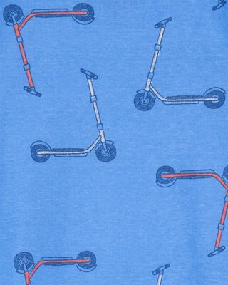 Product image 2 of Toddler Boy 2-Piece Scooter Print 100% Snug Fit Cotton Pajamas - Blue