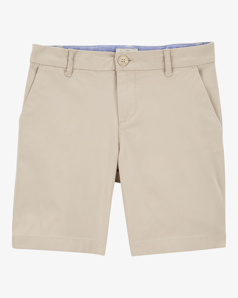 Girls Stretch Chino Shorts - Khaki