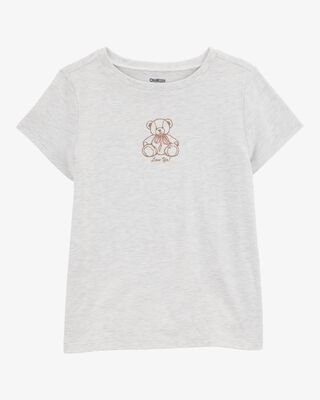 Product image 1 of Kid Teddy Bear Short-Sleeve Graphic Tee - Grey