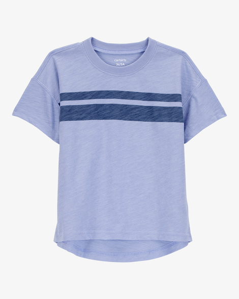 toddler striped short-sleeve tee - blue