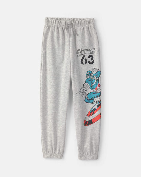 boys ©marvel avengers fleece joggers - grey