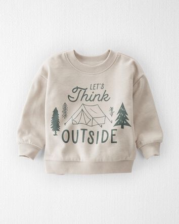 Baby Think Outside Fleece Pullover Made With Organic Cotton