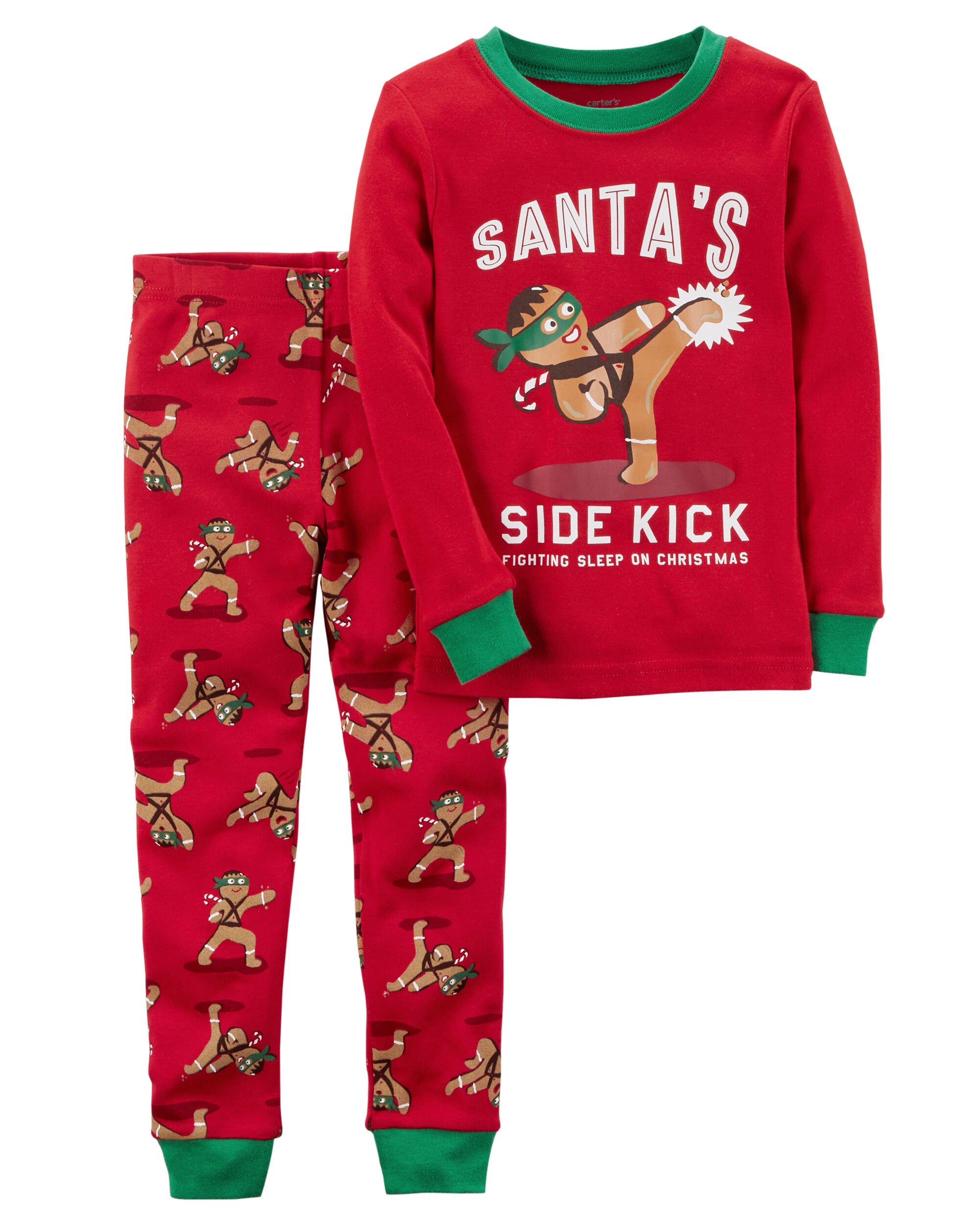 Kids gingerbread pajamas Outlet
