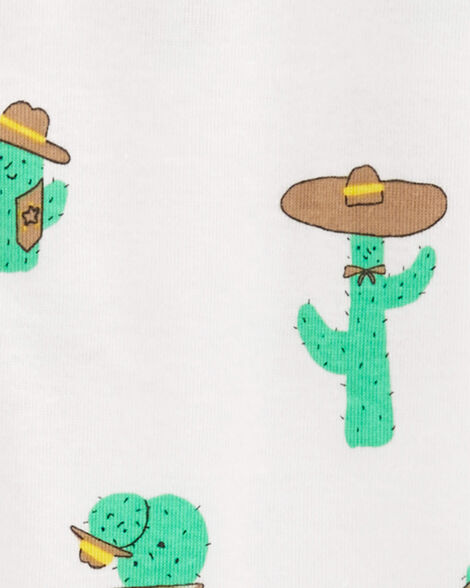 Product image 2 of Toddler 1-Piece Cactus 100% Snug Fit Cotton Footie Pajamas