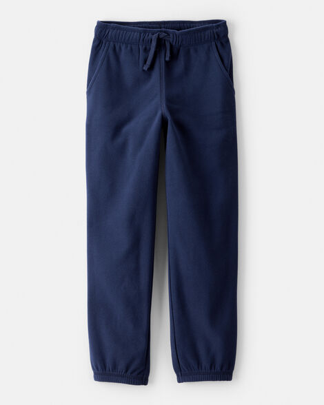 boys fleece joggers - navy