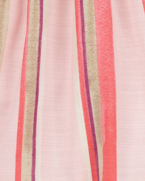  Product image 3 of Kid Striped Linen Look-Alike Flowy Pull-On Shorts
