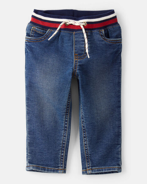 Product image 1 of Baby Boy Varsity Waistband Denim Jeans
