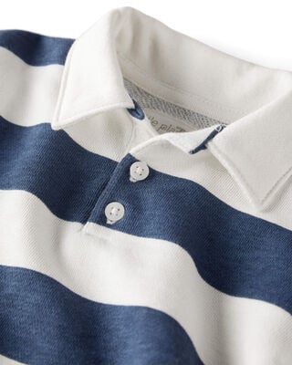 Product image 2 of Baby Boy Organic Cotton Henley Top in Stripes