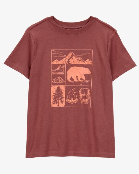 Product image 1 of Kid Scenic Mountain Short-Sleeve Graphic Tee - Brown