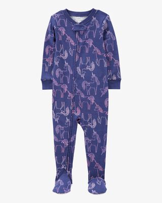 Product image 1 of Baby 1-Piece Unicorn 100% Snug Fit Cotton Footie Pajamas