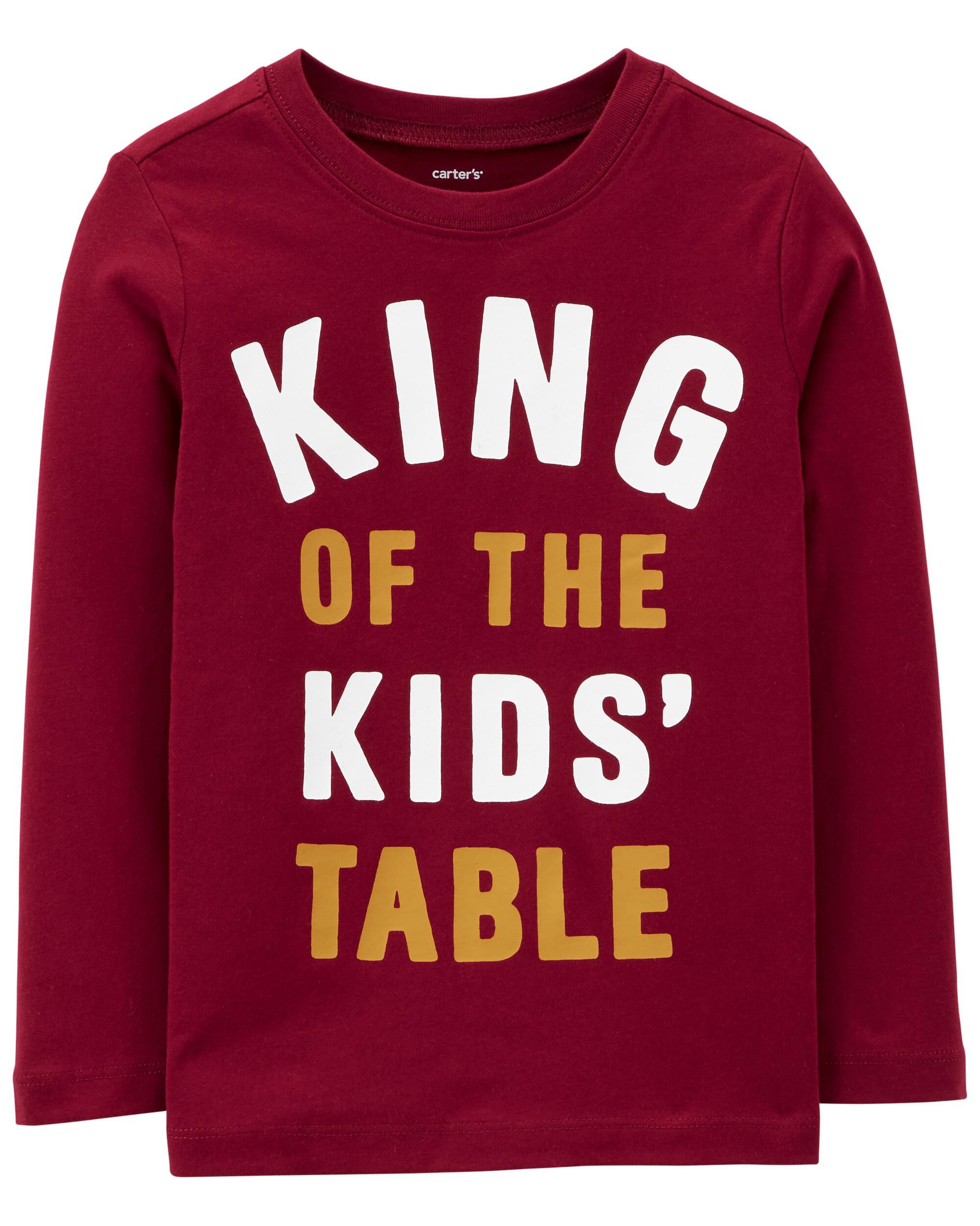 *CLEARANCE* King Of The Kid's Table Jersey Tee