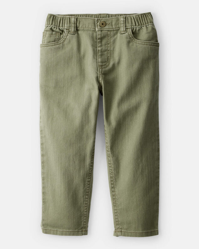 Product image 1 of Toddler Boy 100% Cotton Pull-On Fashion Pants - Green