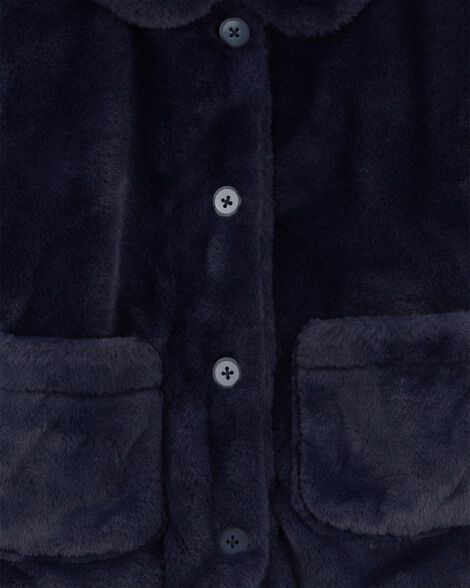  Product image 3 of Kid Faux Fur Button-Front Jacket