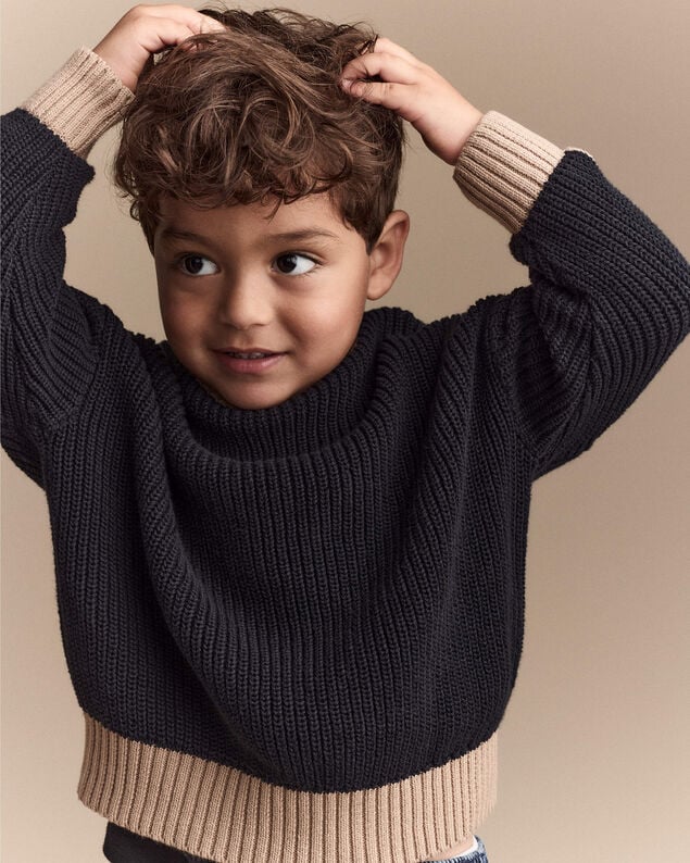 Product image 2 of Toddler Pullover Sweater - Black