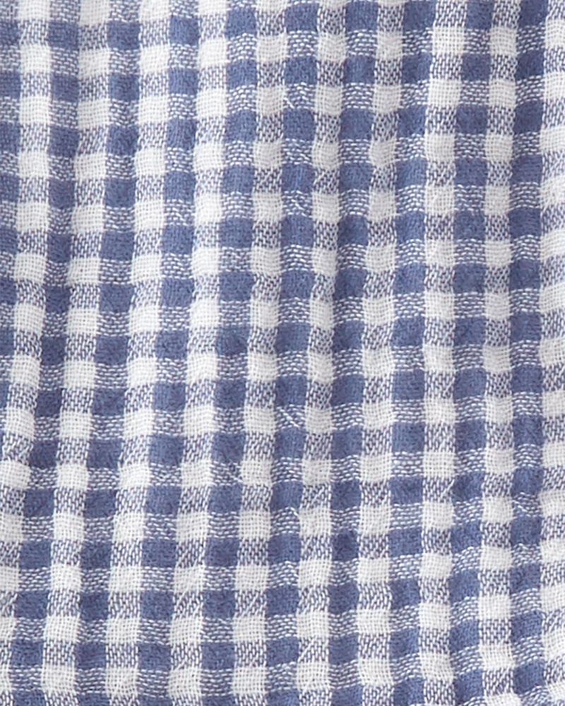 Gingham 2Piece Organic Cotton Gauze Set