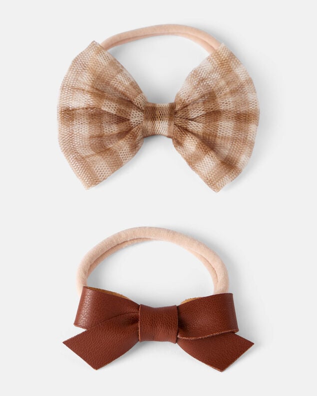 Product image 1 of Baby Girl 2-Pack Thanksgiving Bow Headwraps