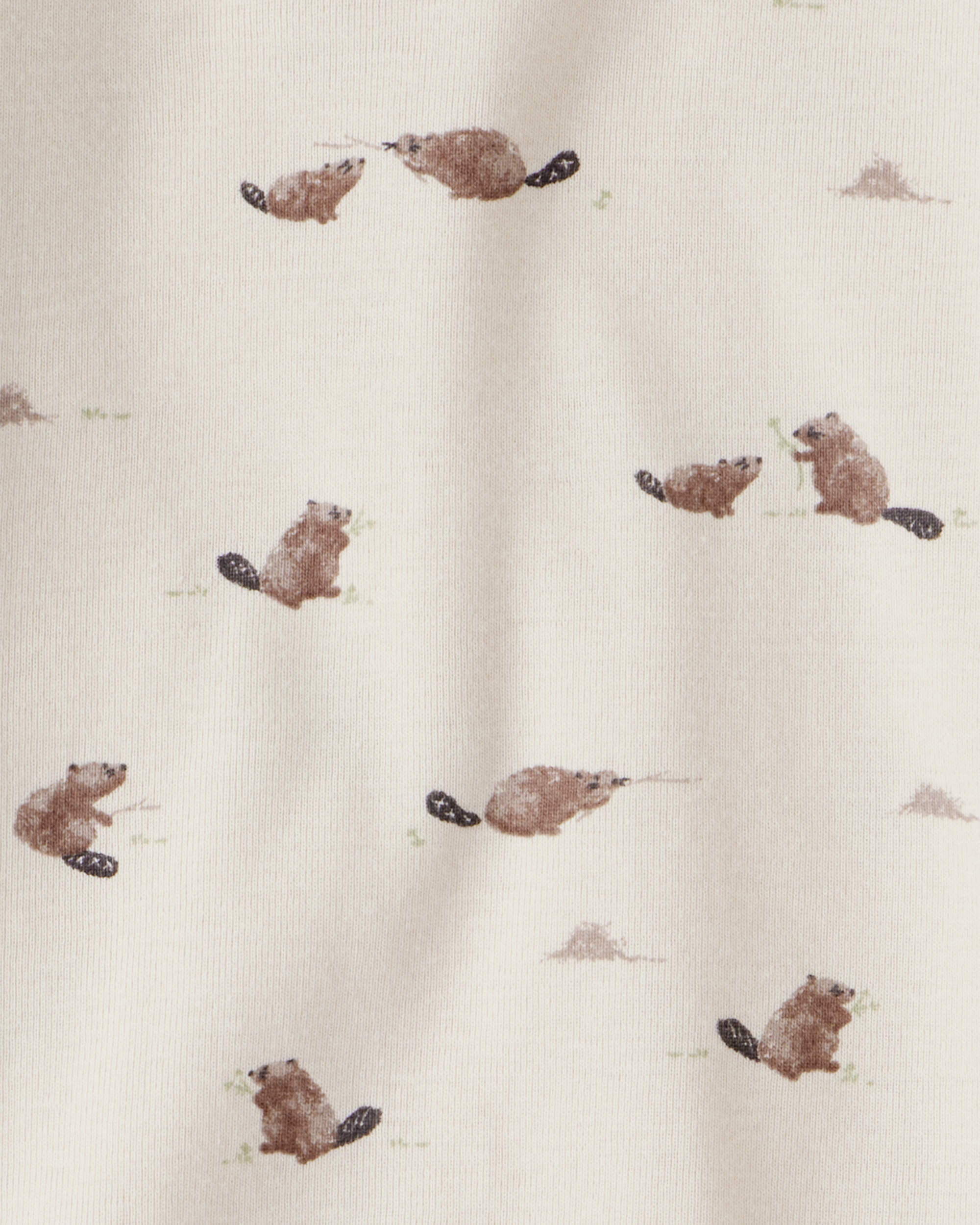 Toddler Organic Cotton Pajamas Beaver Creek Print