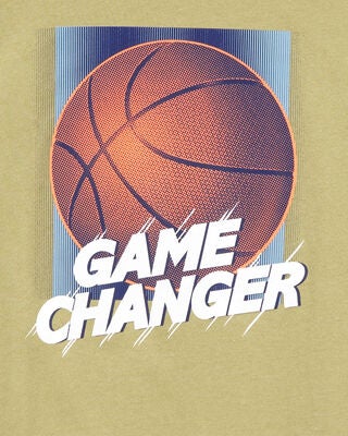 Product image 2 of Kid Game Changer Short-Sleeve Basketball Graphic Tee - Gold
