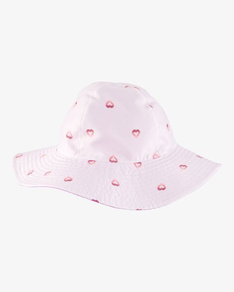  Product image 1 of Toddler Heart Print Reversible Swim Hat - Purple