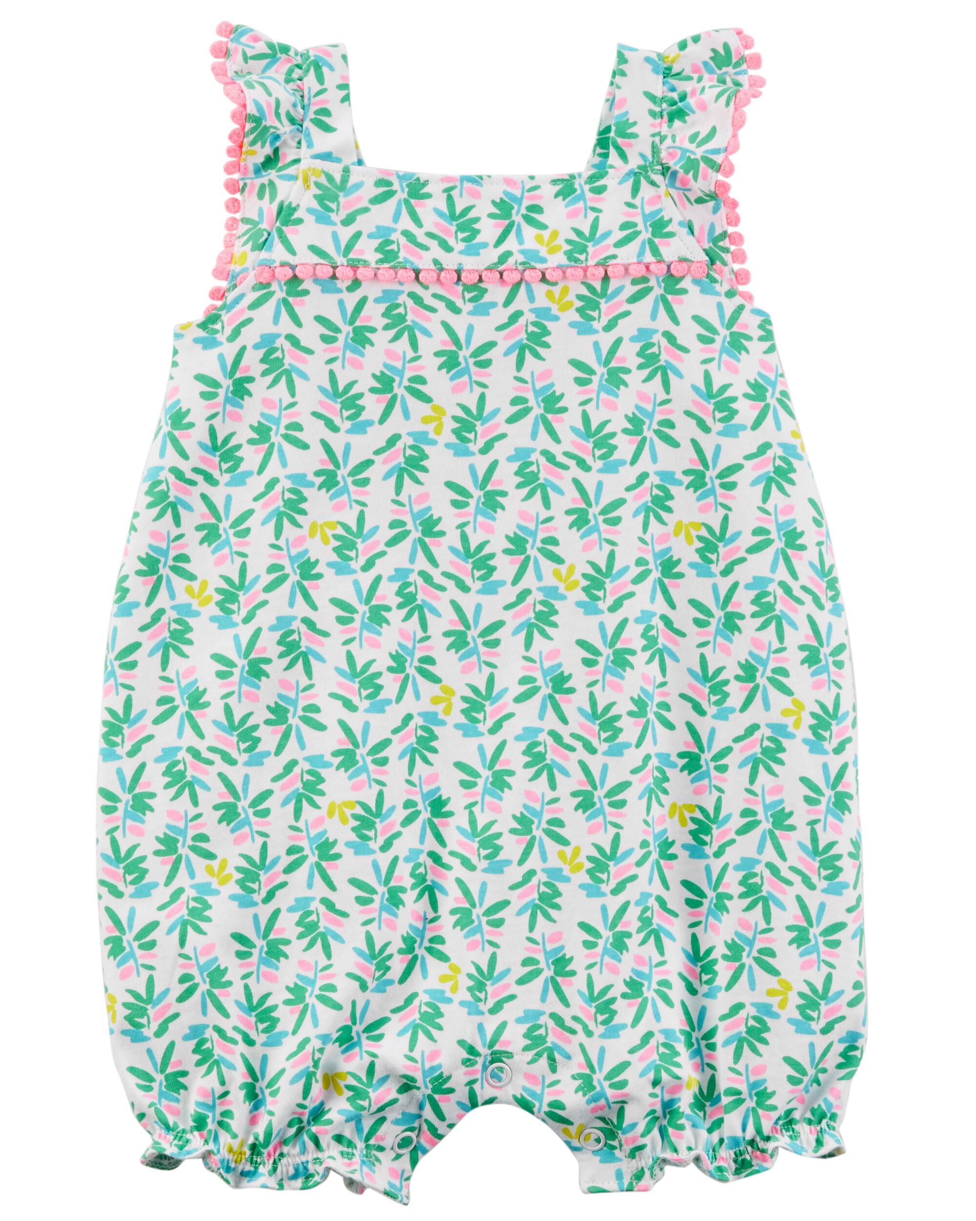 tropical romper baby