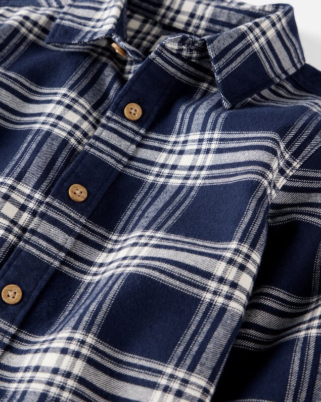 Product image 2 of Kid Organic Cotton Button-Front Flannel Shirt