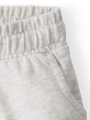 Grey Heather, Pink - Baby 2-Pack Organic Cotton Shorts, Selected