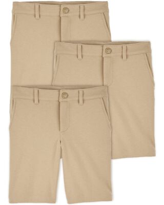 Product image 1 of Kid 3-Pack Stretch  Uniform Chino Shorts
