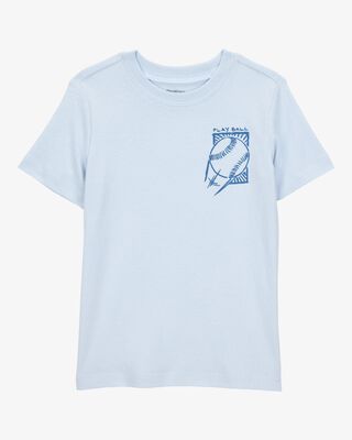 Product image 1 of Toddler Baseball-Print Short-Sleeve Graphic Tee - Blue