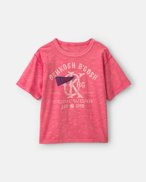 Boys 'Oshkosh B'Gosh Work Wear' Graphic Tee - Red