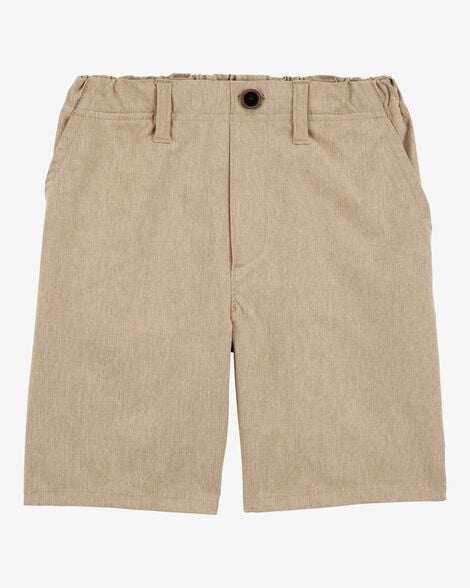 Product image 1 of Boys Active Pull-On Uniform Shorts - Khaki