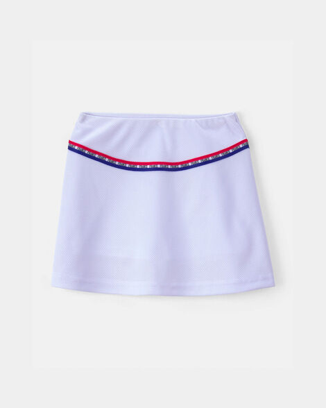toddler girl umbro france active skort - blue/red/white